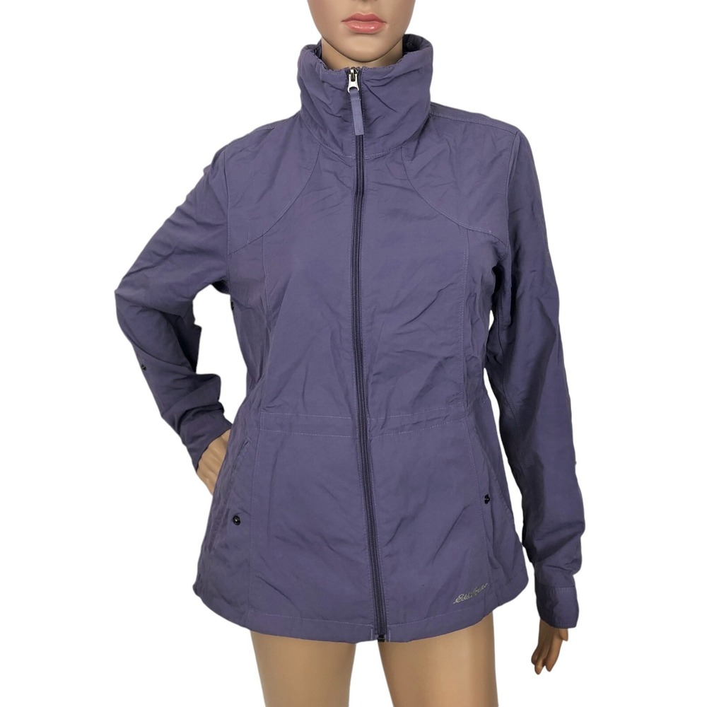 Eddie Bauer Travex‎ Lightweight Windbreaker Jacket Size S Zip Up Outdoor Hiking